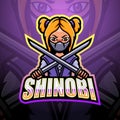 Shinobi mascot esport logo design