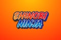 Shinobi Ninja Logo Design text effect Royalty Free Stock Photo