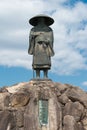 Shinran Statue at Honganji Suminobo Temple in Kyoto, Japan. Shinran 1173-1263 was a Japanese