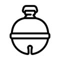 shinto bells shintoism line icon vector illustration Royalty Free Stock Photo