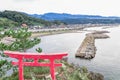 A Shinto gateway on Benten rock.