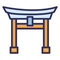 Shinto Isolated Vector Icon which can easily modify or edit