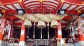 Shinto rope at Taikodani Inari Shrine in Tsuwano Royalty Free Stock Photo