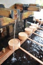 Shinto shrine purification basin Royalty Free Stock Photo