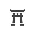 Shinto Shrine vector icon