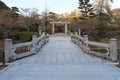 shinto temple (kikko shrine) in iwakuni (japan) Royalty Free Stock Photo