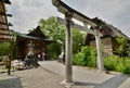 Shinto temple. Shirakawa-go. Gifu prefecture. Japan