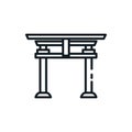 Shinto tori gate vector design