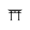Shinto Torii sign icon. Element of religion sign icon for mobile concept and web apps. Detailed Shinto Torii icon can be used for