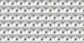 Shiny abstract background pattern made of white hexagons and tiny black spheres (seamless)