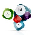 Shiny abstract elements Royalty Free Stock Photo