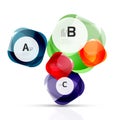 Shiny abstract elements Royalty Free Stock Photo