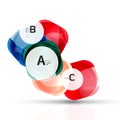 Shiny abstract elements Royalty Free Stock Photo