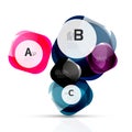 Shiny abstract elements Royalty Free Stock Photo
