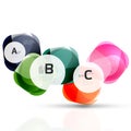 Shiny abstract elements Royalty Free Stock Photo