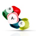 Shiny abstract elements Royalty Free Stock Photo