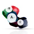 Shiny abstract elements Royalty Free Stock Photo