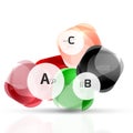 Shiny abstract elements Royalty Free Stock Photo