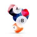 Shiny abstract elements Royalty Free Stock Photo