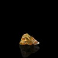 Shiny Amber Stone On Black Background Royalty Free Stock Photo