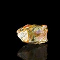 Shiny Amber Stone On Black Background Royalty Free Stock Photo