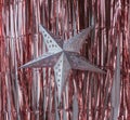 Shiny background with lantern star for Advent, Christmas and New Year Royalty Free Stock Photo