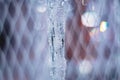 Shiny background of pieces of crystal and glass icicles Royalty Free Stock Photo