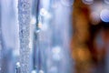 Shiny background of pieces of crystal and glass icicles Royalty Free Stock Photo