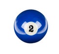 Shiny ball for billiard Royalty Free Stock Photo