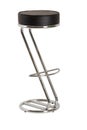 Shiny bar stool, isolated on white Royalty Free Stock Photo