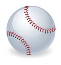 Shiny baseball ball illustration