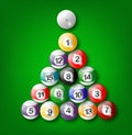 Shiny Billiard Ball Royalty Free Stock Photo