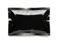 Shiny black rectangular object isolated on white background Royalty Free Stock Photo