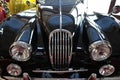 Shiny black vintage sport car