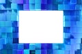 Shiny blue blocks Royalty Free Stock Photo