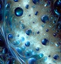 Abstract blue bubbles background Royalty Free Stock Photo
