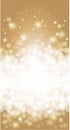 Shiny blurred gold holiday invitation card background