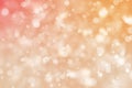 Shiny bokeh blur background. Glowing glitter circle particles holiday Royalty Free Stock Photo
