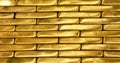 Gold shiny brass bar texture background