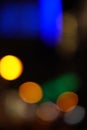 Urban lights abstract background or pattern. Blurred lines and circles. Royalty Free Stock Photo