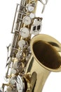 Shiny bronze saxophone