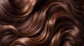 The Shiny Brown Hair. AI generated Royalty Free Stock Photo