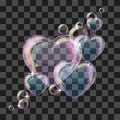 Shiny bubble heart Royalty Free Stock Photo