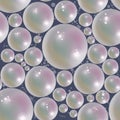 Shiny bubbles seamless repeat surface pattern design Royalty Free Stock Photo