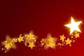 Shiny christmas star background