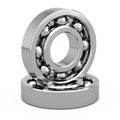 Shiny Chrome Steel Ball Bearing. 3d Rendering Royalty Free Stock Photo