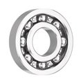 Shiny Chrome Steel Ball Bearing. 3d Rendering Royalty Free Stock Photo