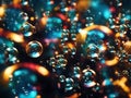 Shiny colorful bubbles and looks great. Leonardo AI generated Royalty Free Stock Photo