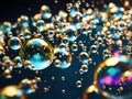 Shiny colorful bubbles and looks great. Leonardo AI generated Royalty Free Stock Photo