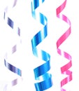 Shiny colorful satin ribbons Royalty Free Stock Photo